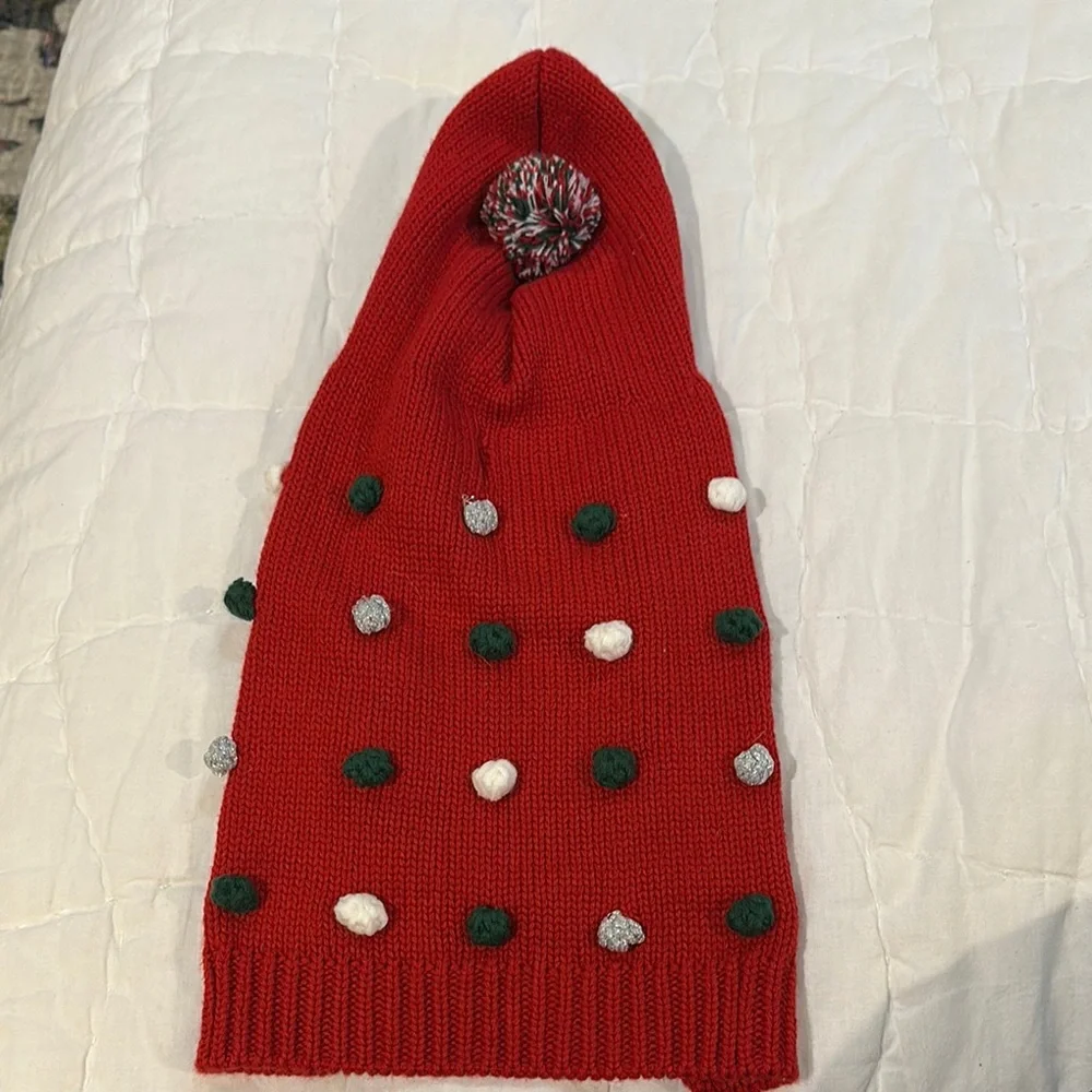 Martha Stewart Red and Green Dog Sweater